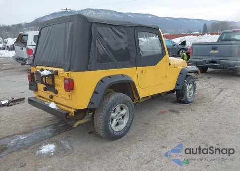 2000 Jeep Wrangler Sport из США, поврежденный, VIN 1J4FA49S0YP796524
